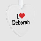 I Liebe Deborah Ornament (Vorderseite)