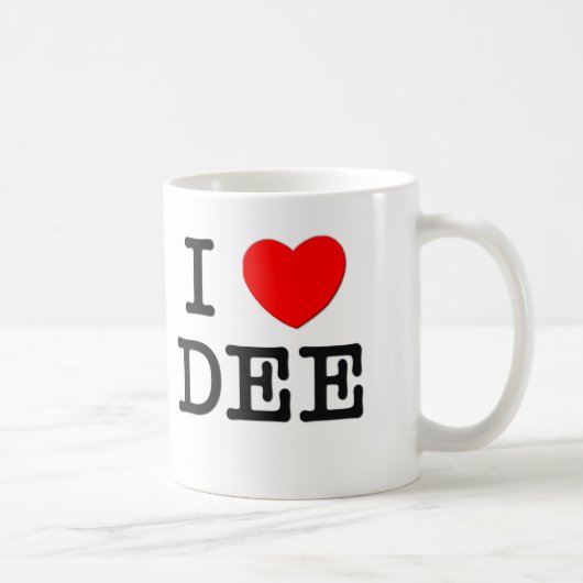 I Liebe Dee Kaffeetasse (Rechts)