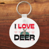 I Liebe Deer Schlüsselanhänger (Vorderseite)