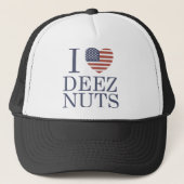 I Liebe Deez Nuts Truckerkappe (Vorderseite)