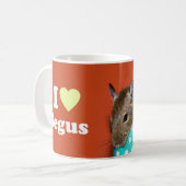 I Liebe Degus Kaffeetasse (Vorderseite Links)