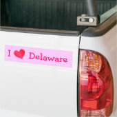 I Liebe Delaware Autoaufkleber (Auf Lkw)