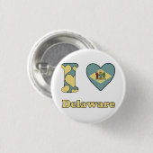 I Liebe Delaware Button (Vorne & Hinten)