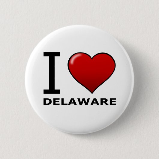 I LIEBE DELAWARE BUTTON (Vorderseite)