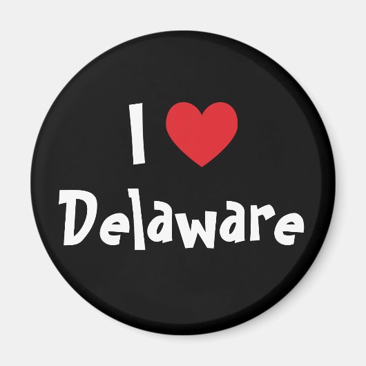 I Liebe Delaware Magnet (Vorne)