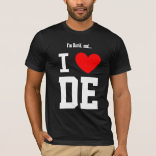 I Liebe Delaware oder irgendein Stadt-oder T-Shirt
