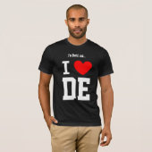 I Liebe Delaware oder irgendein Stadt-oder T-Shirt (Vorne ganz)