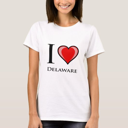 I Liebe Delaware T-Shirt (Vorderseite)