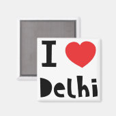 I Liebe Delhi Magnet (Vorderseite/Rückseite)