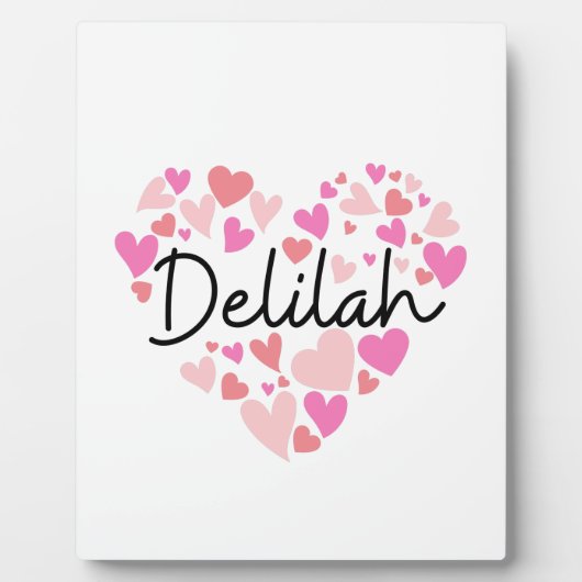 I Liebe Delilah Fotoplatte (Vorderseite)