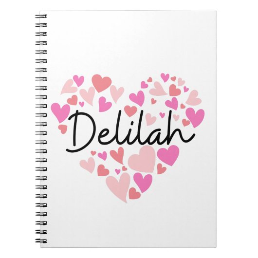 I Liebe Delilah Notizblock (Vorderseite)