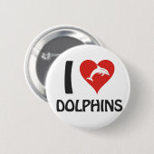 I Liebe Delphine Button (Vorne & Hinten)