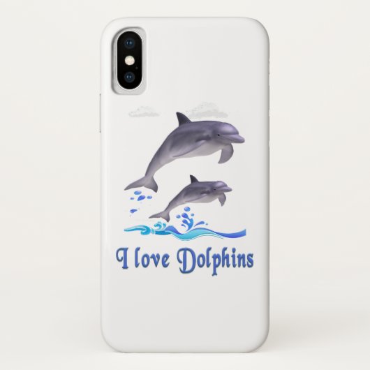 I Liebe Delphine Case-Mate iPhone Hülle (Rückseite)