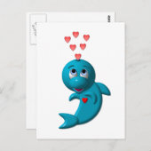 I Liebe Delphine - Ich Liebe Sie Postkarte (Vorne/Hinten)