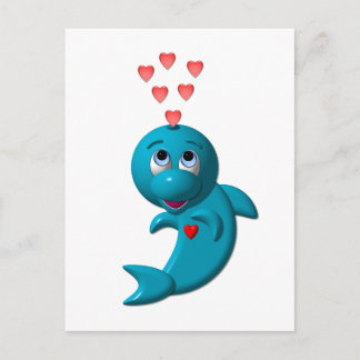 I Liebe Delphine - Ich Liebe Sie Postkarte