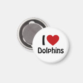 I Liebe Delphine Magnet (Vorderseite/Rückseite)