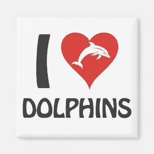 I Liebe Delphine Magnet