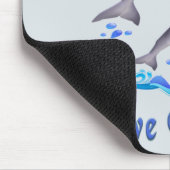 I Liebe Delphine Mousepad (Ecke)