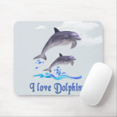 I Liebe Delphine Mousepad (Mit Mouse)