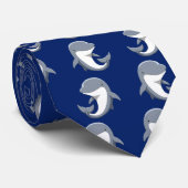 I Liebe Delphine Niedlich Bottlenose Krawatte (Gerollt)