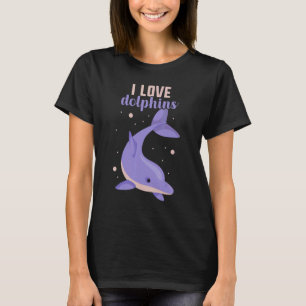 I Liebe Delphine Niedlich Girls Dolphin T-Shirt
