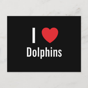 I Liebe Delphine Postkarte