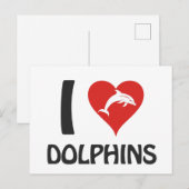 I Liebe Delphine Postkarte (Vorne/Hinten)