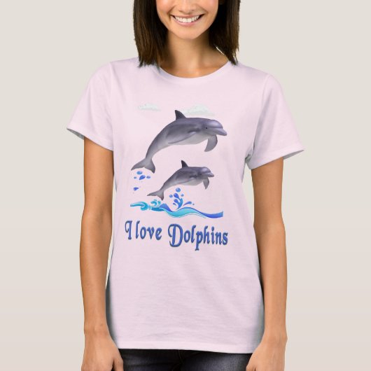 I Liebe Delphine T - Shirt (Vorderseite)