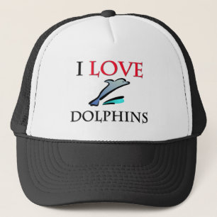 I Liebe-Delphine Truckerkappe