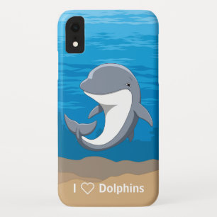 I Liebe-Delphineniedlicher Bottlenose-Delphin Case-Mate iPhone Hülle