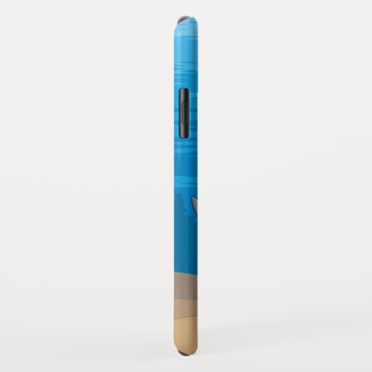 I Liebe-Delphineniedlicher Bottlenose-Delphin Case-Mate iPhone Hülle (Hinten/Rechts)