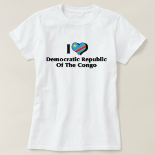I Liebe Demokratische Republik Kongo T-Shirt