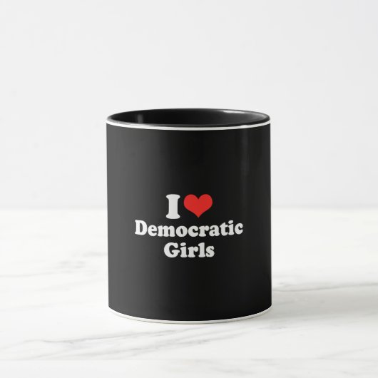I LIEBE DEMOKRATISCHES GIRLS.png Tasse (Zentrum)