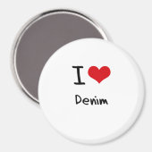 I Liebe Denim Magnet (Vorderseite/Rückseite)