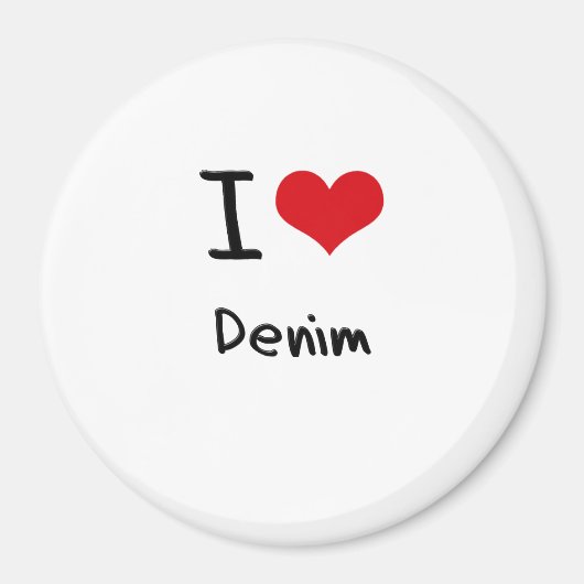 I Liebe Denim Magnet (Vorne)