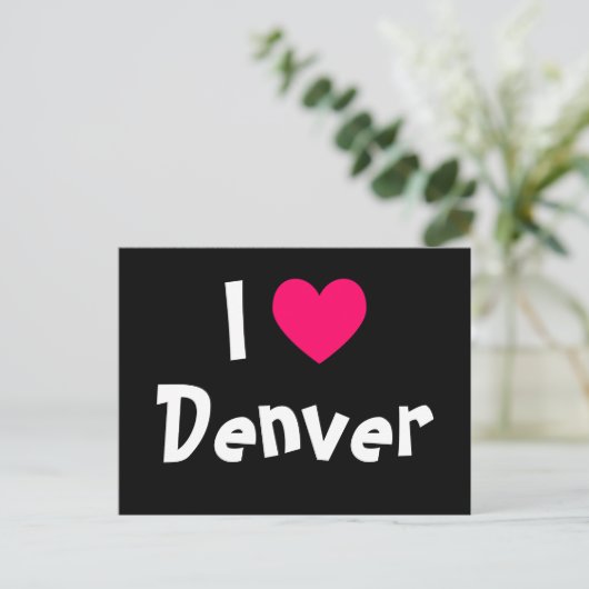 I Liebe Denver Postkarte (Stehend Vorderseite)