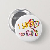 I Liebe der 80er Button (Vorne & Hinten)