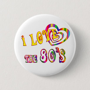 I Liebe der 80er Button