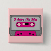I Liebe der 80er (Kassette) Button (Vorderseite)