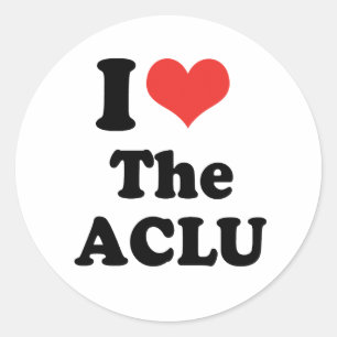 I LIEBE DER ACLU - .pnng Runder Aufkleber