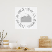 I Liebe der Berge Poster (Küche)