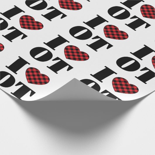 I Liebe der Berufstherapie Geschenkpapier (Ecke)