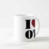 I Liebe der Berufstherapie Kaffeetasse (VorderseiteRechts)