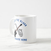 I Liebe der Blues Kaffeetasse (Vorderseite Links)