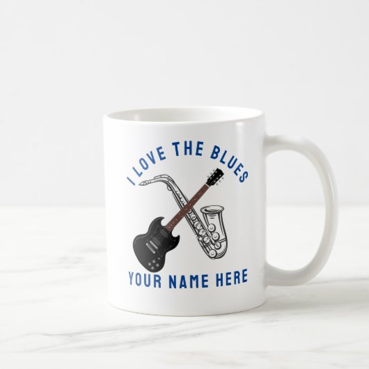 I Liebe der Blues Kaffeetasse (Rechts)