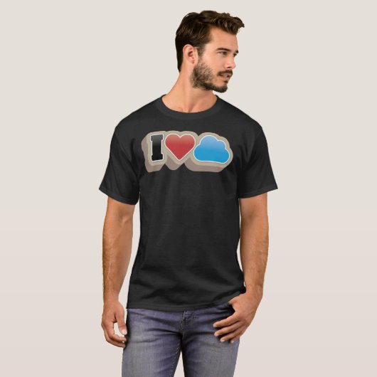 I Liebe der Cloud - Salesforce Blue Classic T - Sh T-Shirt (Vorne ganz)