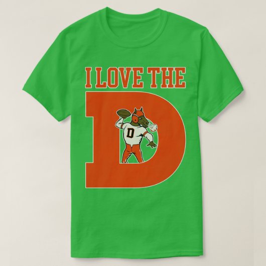 I Liebe der D-Broncos T-Shirt (Design vorne)