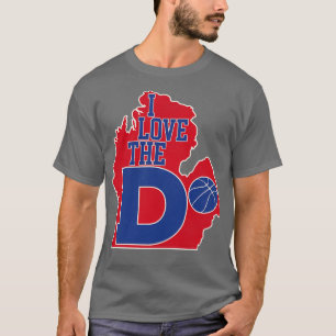 I Liebe der D Pistons Basketball T-Shirt