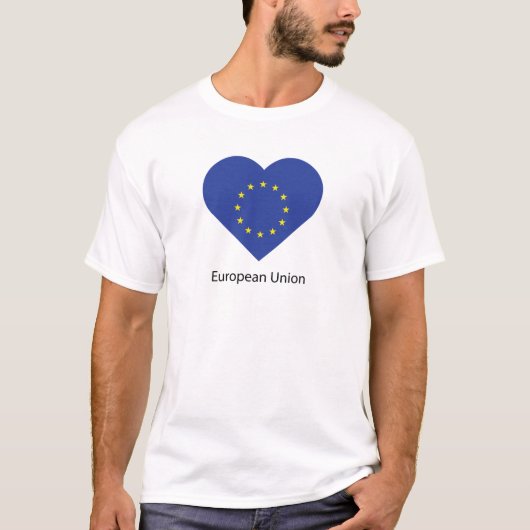 I Liebe der europäischen Gewerkschaft T-Shirt (Vorderseite)