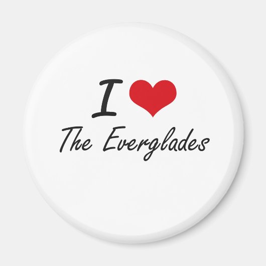 I Liebe der Everglades Magnet (Vorne)